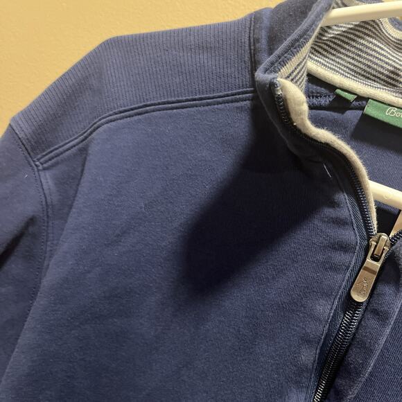Bobby Jones Men's Golf Zip Pull Over Sweater Blue L Peruvian Cotton Casual - Picture 3 of 14